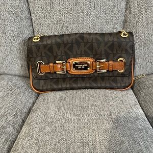 Michael Kors logo clutch